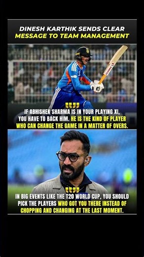 || DK’s Big Message to Team Management! || DK Sends Clear Message on Team Selection! ||