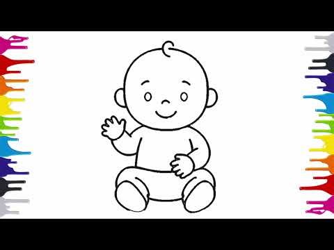 COMO DESENHAR UM BEBE FOFINHO PASSO A PASSO