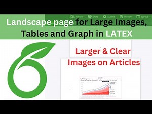 Learn How to Create Landscape Page Orientation for Images, Tables, and Graphs in #LATEX