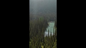 Yoho National Park: A Drone's View of The Rockies and Emerald Lake.