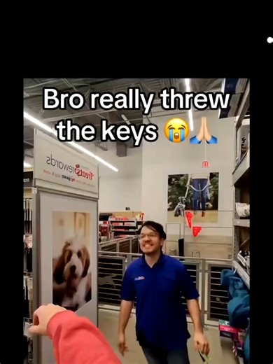 Dude crashed out in Walmart like it was a Fast & Furious spin-off, and the worker just YEETED his keys like “not my problem today.” Retail energy at its finest. 🛒💥 #WalmartMayhem #CrashAndClockOut #RetailDrama #KeyYeet #NotMyShift #ComedyInAisle5 #WalmartChronicles #RetailUnbothered #ShiftOverMood #OnlyAtWalmart #funny #prank #fyp