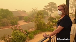 To avoid inhaling wildfire smoke, be sure you're wearing a mask that will protect you from breathing dangerous smoke and gases into your lungs. https://bit.ly/3hmHFJ1 | AccuWeather