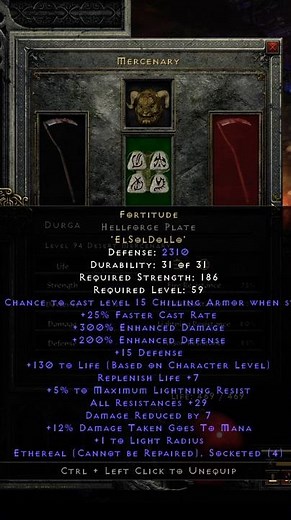 Best Merc Build for Elemental Builds!! #d2r #diablo #diablo2