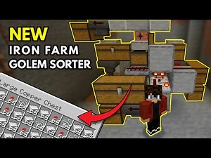 NEW Copper Golem Iron Farm Sorter for Minecraft 1.21+ (Java & Bedrock)