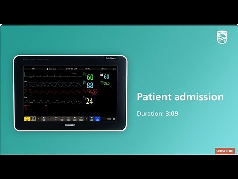 Admit a patient at the IntelliVue bedside monitor