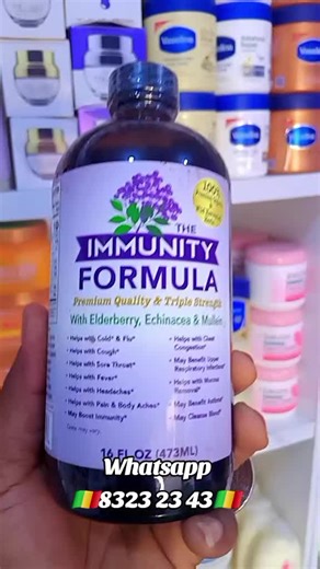 Américaine Boutique à Bamako Chez NENE SHOP 83 23 23 43 Niarela. Les formules d’immunité sont des compléments conçus pour renforcer les défenses naturelles du corps. 👉 Explication marketing courte : Une formule d’immunité est présentée comme un allié essentiel pour rester en forme au quotidien. Grâce à un mélange de vitamines (comme la vitamine C), minéraux (zinc) et extraits naturels, elle promet de soutenir le système immunitaire, réduire la fatigue et protéger l’organisme contre les agressio