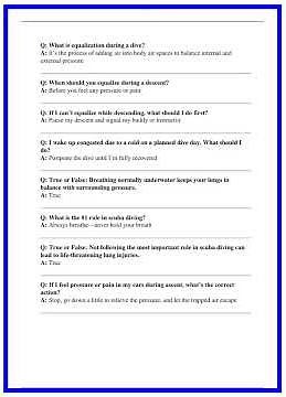PADI OPEN WATER DIVER FINAL EXAM QUESTIONS ANSWERS WITH VERIFIED SOLUTIONS GRADED A 636x882