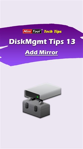 Disk Management Tips #13 - Add Mirror Using Add Mirror in Disk Management ensures data redundancy and helps keep important files safe. #WindowsTips #diskmanagement Learn more: 👉https://www.minitool.com/backup-tips/mirroring-harddrive.html | MiniTool
