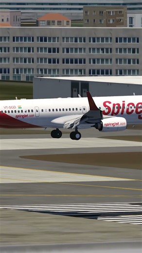 Aerofly FS Global | SpiceJet Boeing 737-800 Stunning Landing at Mumbai Airport ✈️ #Shorts