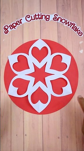 ❄️ Quick Paper Snowflake Cutting Design | Holiday Craft