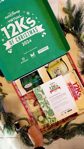 26K views · 272 reactions | Ho-Ho-Hooray!  Cozy up for some yuletide #runDisney fun this winter with a first look at the #runDisneyVirtual 12Ks of Christmas finisher box, on its way to participant homes now. Who's ready for some merry miles? There's still time to join in the fun, register today: ➡ https://www.rundisney.com/events/virtual/12ks-of-christmas/ | runDisney | Facebook