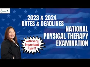 2023 & 2024 National Physical Therapy Examination Dates and Deadlines