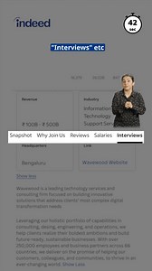 7.3K views · 16 reactions | You should always do company research on Indeed before interviewing. But how? Let us explain in 60 seconds 珞 | Indeed | Facebook