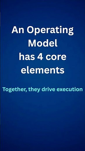 The 4 Core Elements of an Operating Model