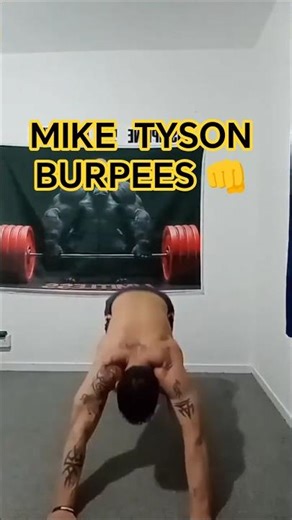 IRON MIKE TYSON BURPEES #homeworkout ##miketysonworkout #fyp #shorts #burpees