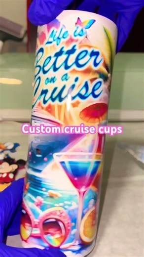 Custom cruise cups for vacations !