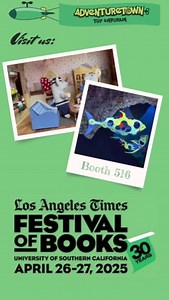 📖📗 Join us at the LA Times Festival of Books this weekend, April 26-27th, 2025! It will take place at the University of Southern California campus! We will be at Booth #516! It is their 30 year anniversary, so this year's festival will be extra special. It will be an amazing experience for you to walk around and explore a vast array of books, toys and other cool things! In this video, we show some of the amazing products we will be selling and showing at the festival, so you don't want to miss