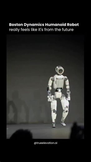 True Elevation AI on Instagram: "At CES 2026 Boston Dynamics unveiled a production-ready, fully electric Atlas humanoid that signals a major shift from lab prototype to real-world machine: the new Atlas is lighter, quieter, and replaces hydraulics with electric actuation to improve durability and manufacturability. Demonstrations showed strikingly human-like walking, balance shifts, and smooth joint transitions—motions tuned for industrial tasks rather than stunts—which reflect advances in perce