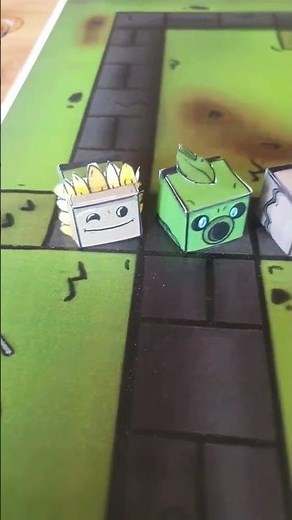 PVZ board game! Only on this channel: Plants vs. Zombies Table Garden #PlantsVsZombies #PvZ