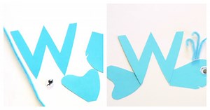 Letter W Craft- W Is For Whale Preschool Craft