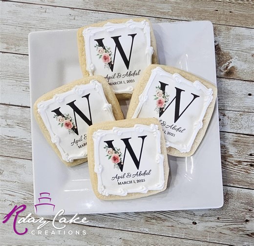 Wedding Cookies | Custom Wedding Cookies | Wedding Favors | Wedding Treats | Bridal Shower Favors | Bachelorette Party Favors | Wedding Gift - Etsy