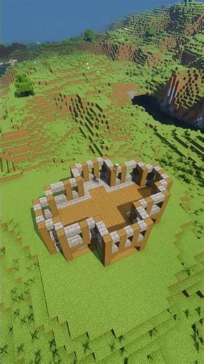 Spruce & Stone Bricks Oval House