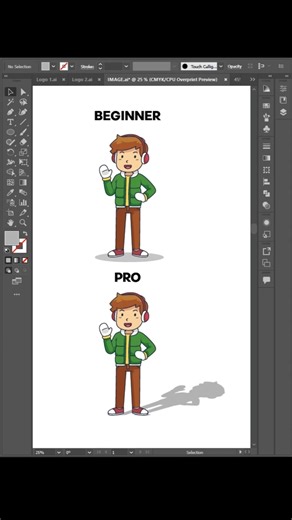 Adobe Illustrator 2025 Tips – Master Brushes & People Shadows! #nexushub #youtubeshorts