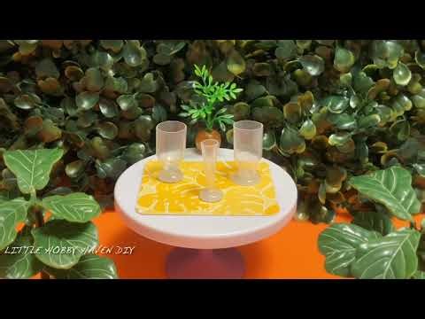 How to Make Drinking Glasses for Dolls | 1:6 Scale Miniatures