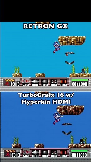 Turrican on RETRON GX vs TurboGrafx 16 with Hyperkin HDMI