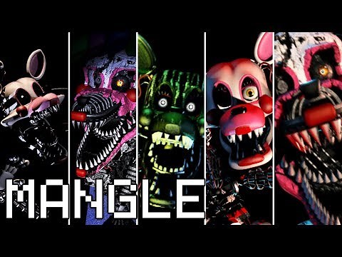 Evolution of Mangle in FNAF (2014-2018)