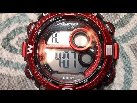how to set your armitron 4 button watch?