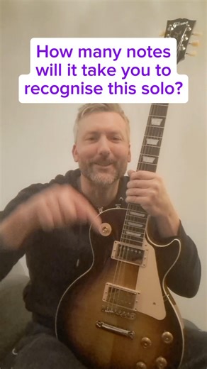 How many notes will it take you to recognise this solo?