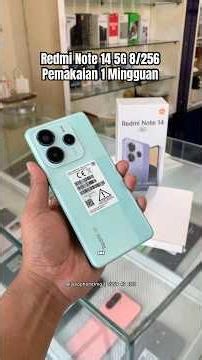 Redmi Note 14 5G Warna Antik Coral Green Pemakaian Cuma 1 Mingguan Garansi Agustus 2027 Harga 3jt an