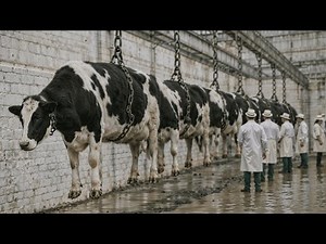 Inside the Cow Slaughterhouse From Livestock to Meat & Hide Processing (Full Process)