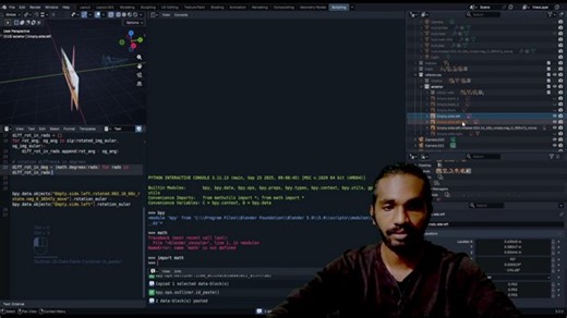 Blender Python Scripting & 3D Modeling