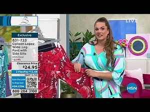 Colleen Lopez WideLeg Pant with Side Slits