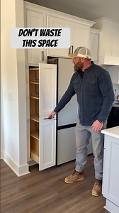 Most builders ignore dead space… we turn it into storage 💪Would you want this in your kitchen?