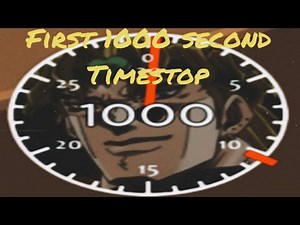 First 1000 Second Timestop in JoJo: Timestop Battlegrounds