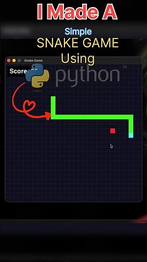 I Made Snake Game Using Python 🐍😳