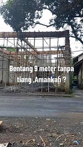 Ngeri sih ini, semoga saja sudah pakai perencana struktur, kalau tidak sih serem bentang 9 meter balok sebesar itu 😳 #infotekniksipil | Info Teknik Sipil