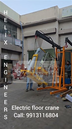 counter weight Floor crane for loading unloading | Helix Engineers | call: 9913116804 | #ytshorts
