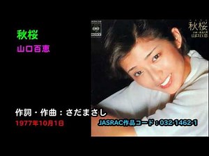 秋桜／山口百恵, Yamaguchi Momoe, cosmos