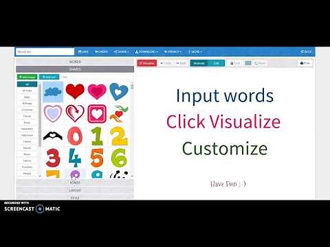 How to make a word art cloud on WORDART.com