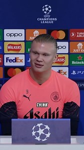 Haaland on Ballon d’Or winner, Lionel Messi 🎙️ #UCL #messi #haaland | UEFA Champions League