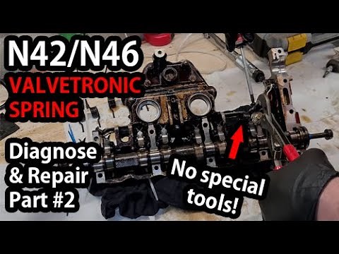 Removing and inspecting the damage - N42/N46 VALVETRONIC Retainer Spring Replacement [PART #2]