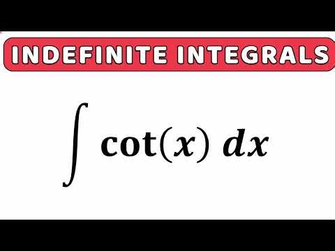 can you integrate cot(x)?