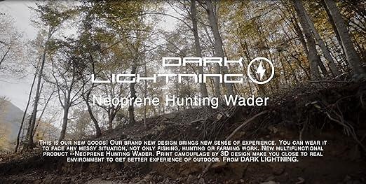 Dark Lightning Neopren Waders with 800G Insulated Boots 