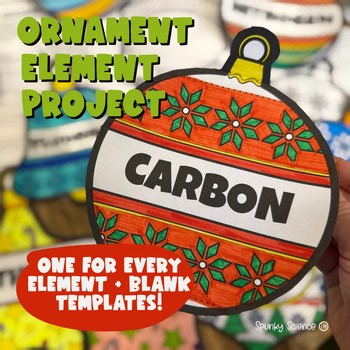 Holiday Element Periodic Table 100  Foldables!