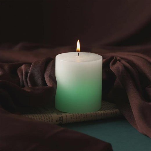 Color Changing Pillar Candle | Gradient Decorative Wax Candle, Home Decor - Etsy