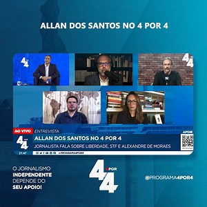 298K views · 10K reactions | Perseguição pessoal, acusações infundadas, abuso de poder: caso de Allan dos Santos escancara a ameaça aos direitos individuais em curso no Brasil. Assista completo pelo link: https://youtu.be/3yFx4f61wuY Luís Ernesto Lacombe Heilborn Guilherme Fiuza Rodrigo Constantino @aprhenkel #programa4por4 | Programa 4 por 4 | Facebook